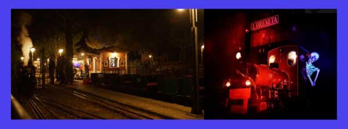 Noche de Halloween en el tren del