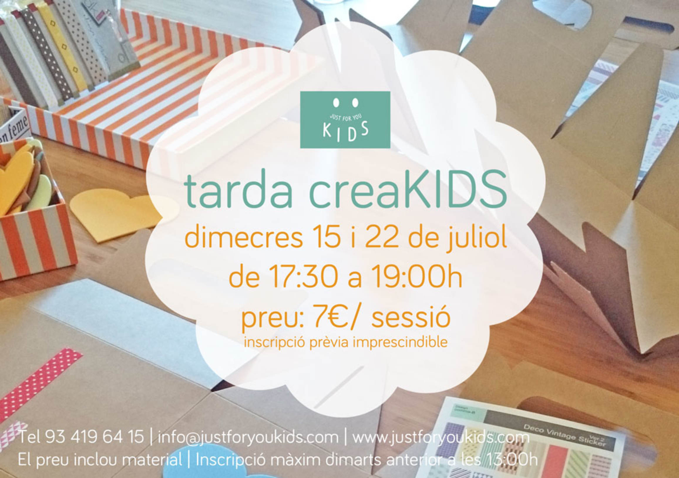Taller creatiu infantil a Barcelona: Tarda creakids