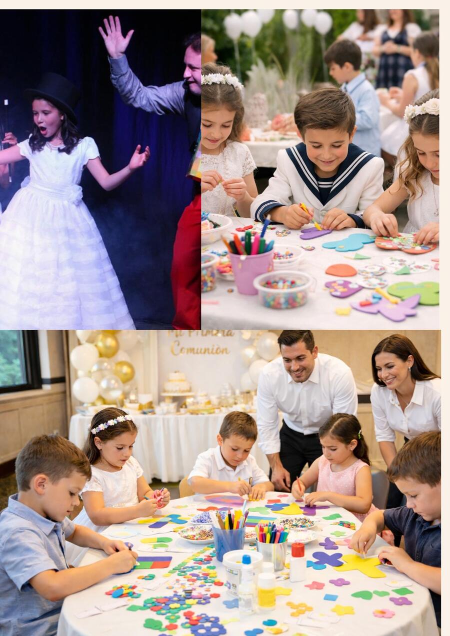 Animación infantil para comuniones en Barcelona: talleres, magia y ginkanas para un día inolvidable Animación infantil para comuniones en Barcelona: talleres, magia y ginkanas para un día inolvidable-2 comuniones, primera comunión, fiesta primera comunión, animación para comuniones, actividades infantiles en comuniones