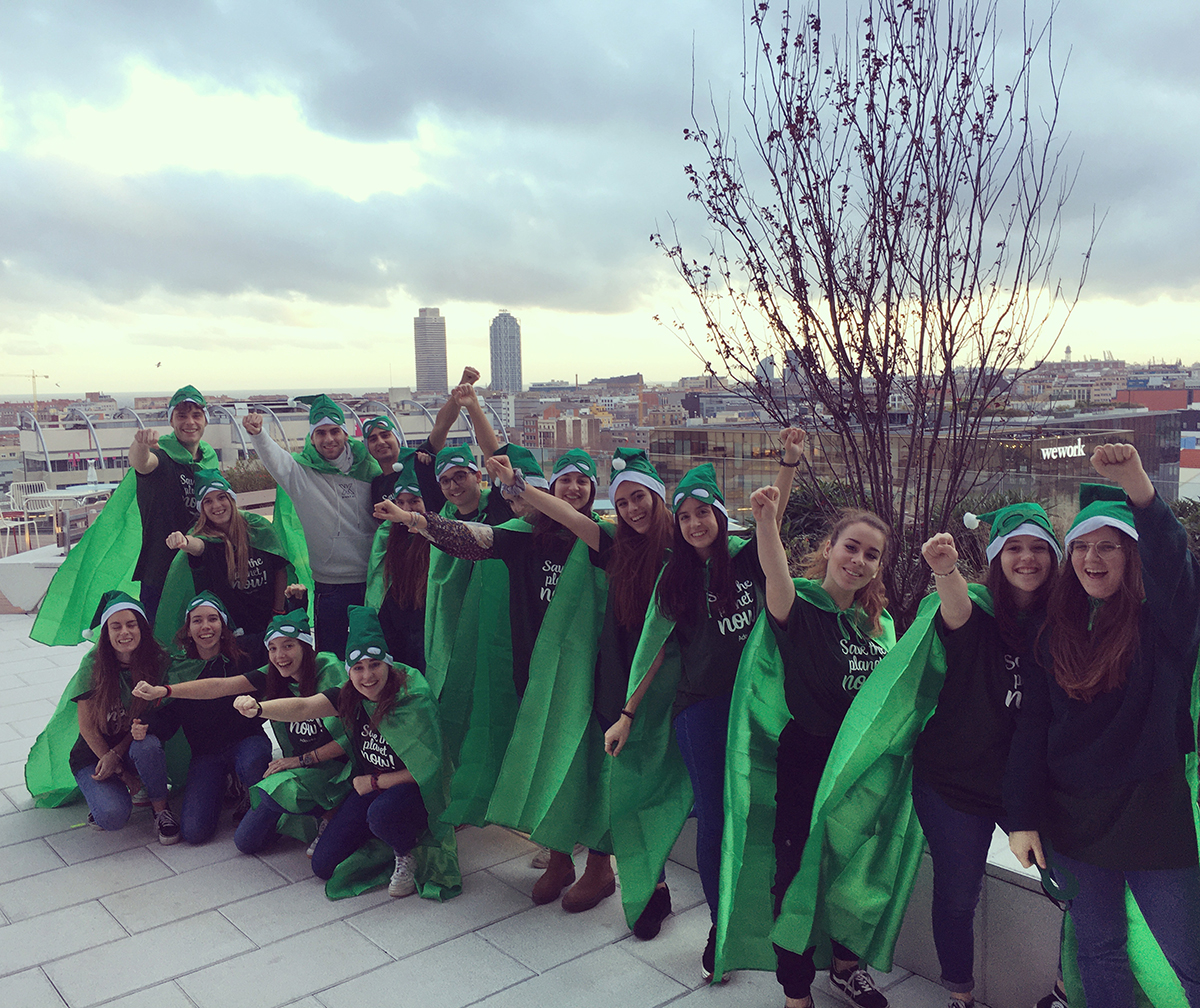 Save the Planet en la fiesta de Navidad