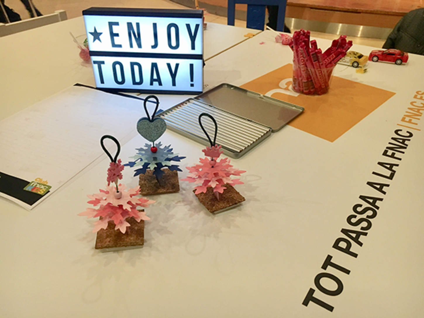 Celebración de Navidad en el Fnac 